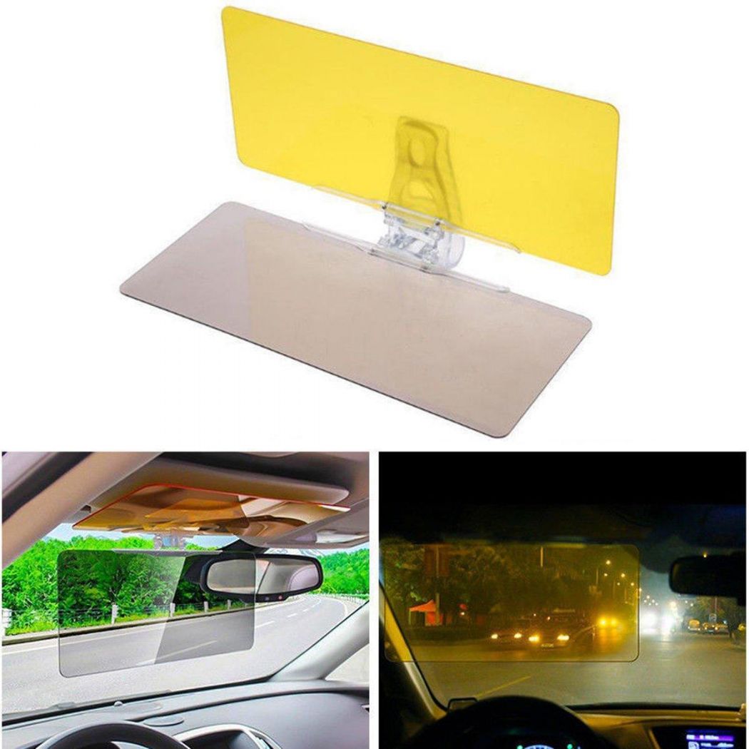 1 Set of 2 Car Care HD Vision Visor Car AntiGlare Car Interior Roof
